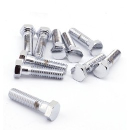 Assortiment de vis a tête hexagonale chromees 233291