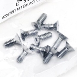 Assortiment de vis a tete plate fraisee chromees 238224