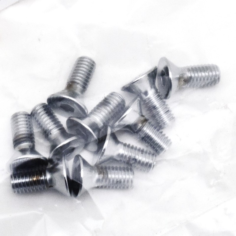 Assortiment de vis a tete plate fraisee chromees 238227
