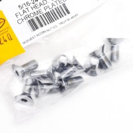 Assortiment de vis a tete plate fraisee chromees 238240