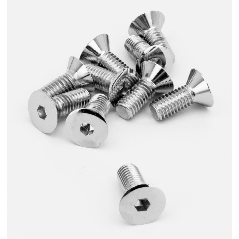 Assortiment de vis a tete plate fraisee chromees 238243