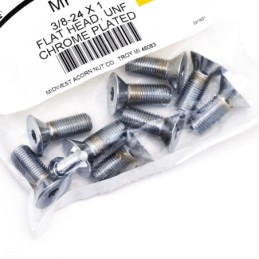 Assortiment de vis a tete plate fraisee chromees 238244