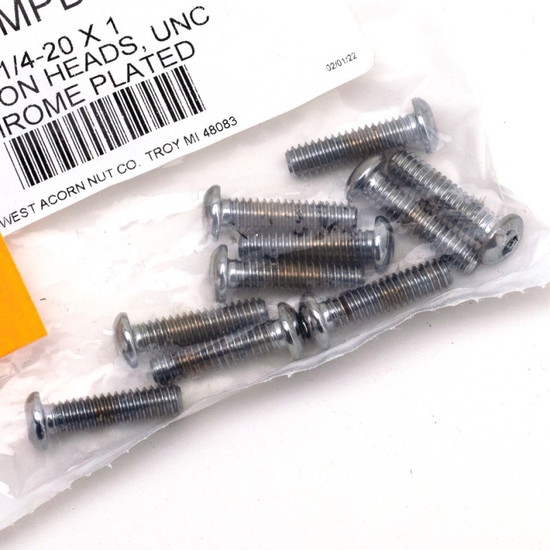 Assortiment de vis allen a tete bombee chromees 235710