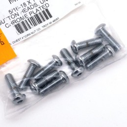 Assortiment de vis allen a tete bombee chromees 235716