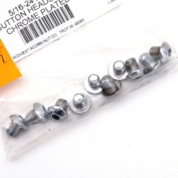 Assortiment de vis allen a tete bombee chromees 235717