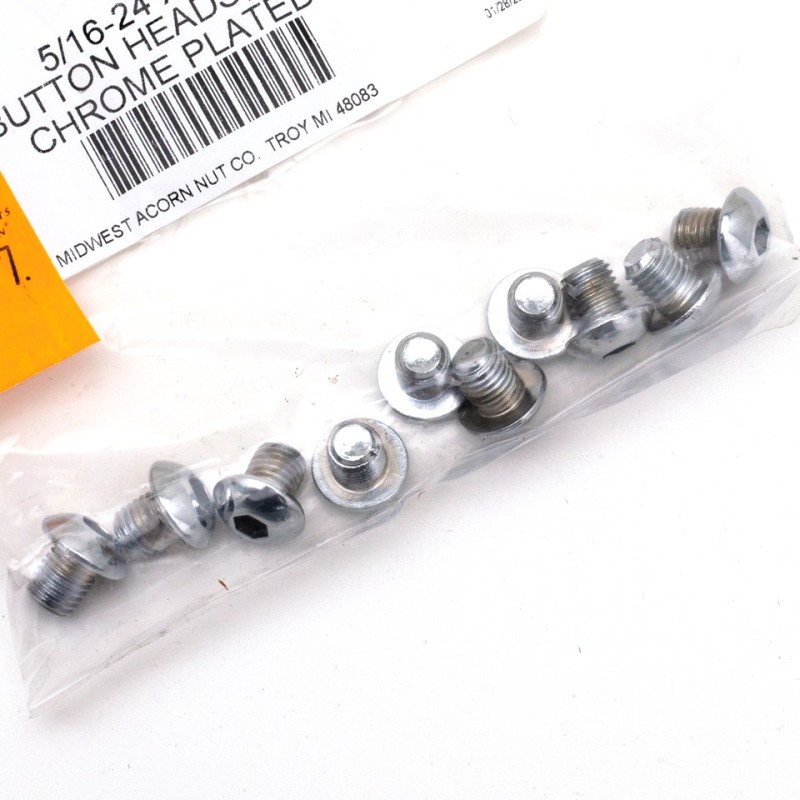 Assortiment de vis allen a tete bombee chromees 235717