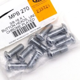 Assortiment de vis allen a tete bombee chromees 235721