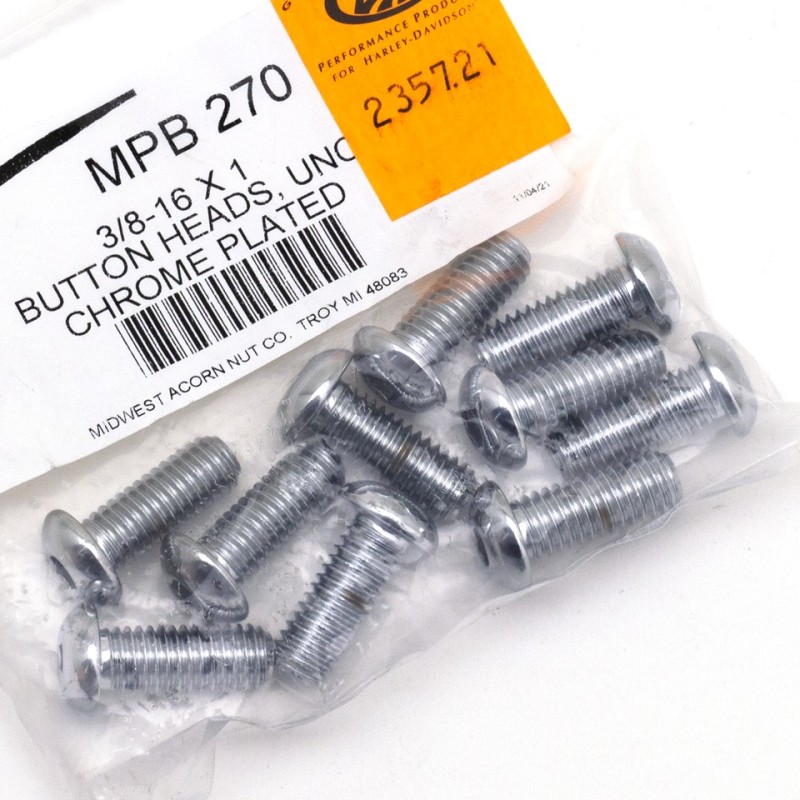 Assortiment de vis allen a tete bombee chromees 235721