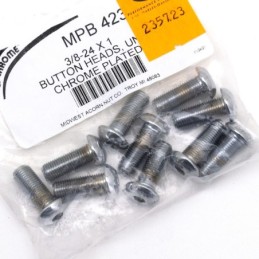 Assortiment de vis allen a tete bombee chromees 235723