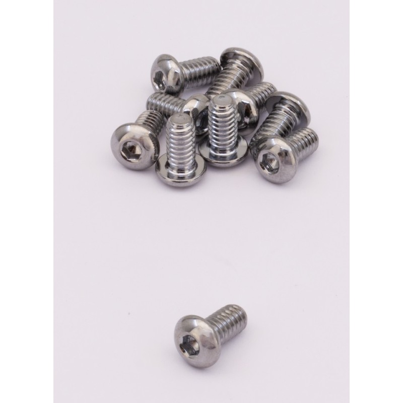 Assortiment de vis allen a tete bombee chromees 236395