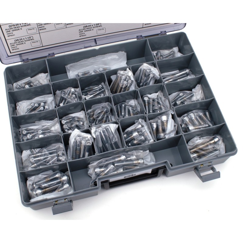 Assortiment de vis allen chromee crenelee 233231