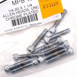 Assortiment de vis allen chromee crenelee 233328