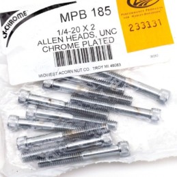 Assortiment de vis allen chromee crenelee 233331
