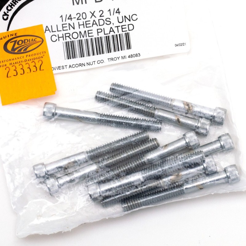 Assortiment de vis allen chromee crenelee 233332