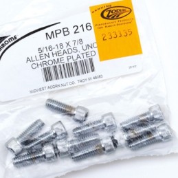 Assortiment de vis allen chromee crenelee 233335