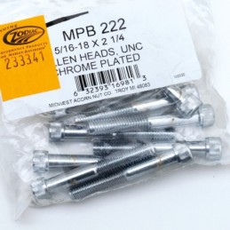Assortiment de vis allen chromee crenelee 233341