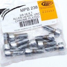 Assortiment de vis allen chromee crenelee 233343