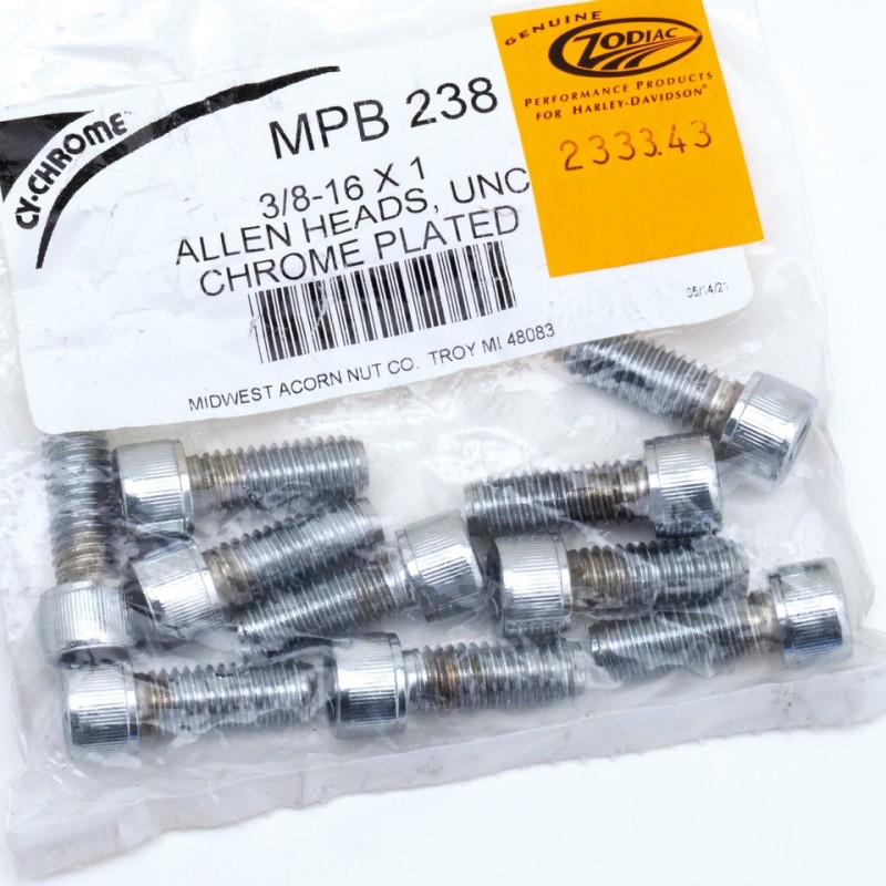 Assortiment de vis allen chromee crenelee 233343