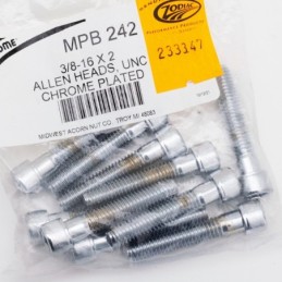 Assortiment de vis allen chromee crenelee 233347