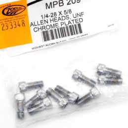 Assortiment de vis allen chromee crenelee 233348