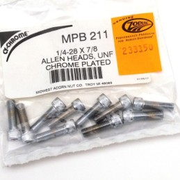 Assortiment de vis allen chromee crenelee 233350