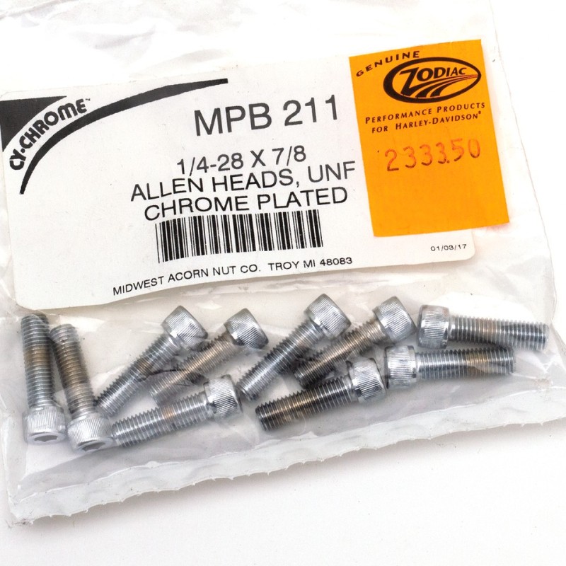 Assortiment de vis allen chromee crenelee 233350