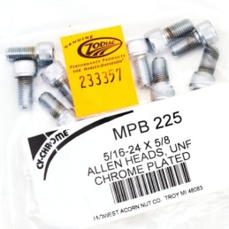 Assortiment de vis allen chromee crenelee 233357