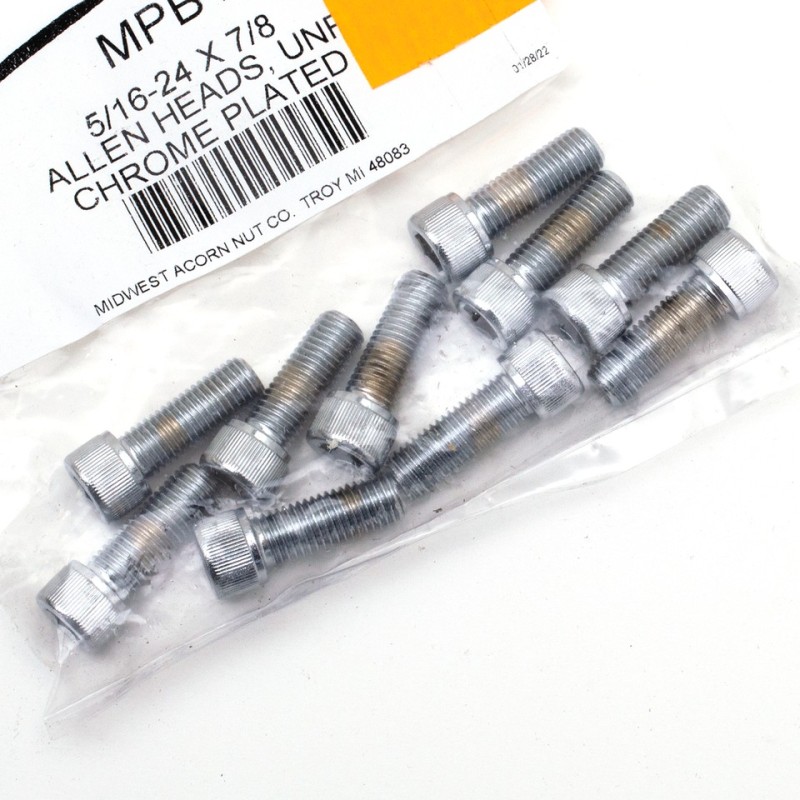 Assortiment de vis allen chromee crenelee 233359