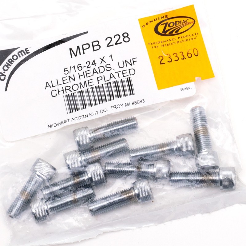 Assortiment de vis allen chromee crenelee 233360