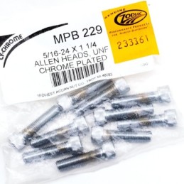 Assortiment de vis allen chromee crenelee 233361