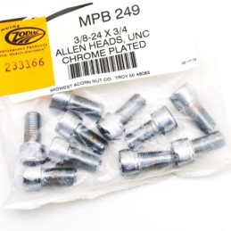 Assortiment de vis allen chromee crenelee 233366
