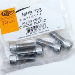 Assortiment de vis chromees a tête allen 239337
