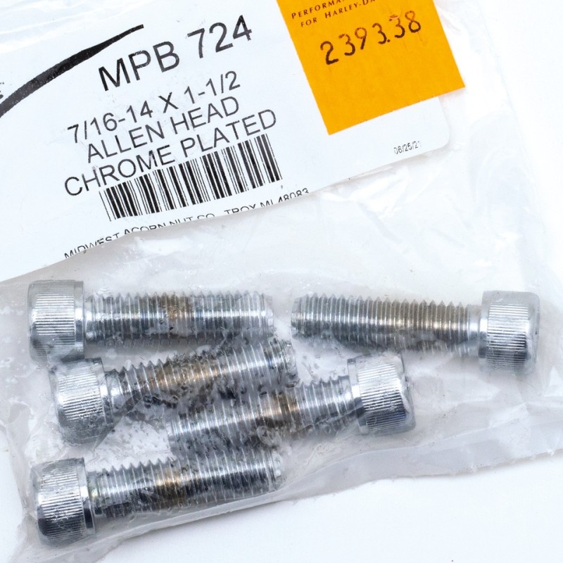 Assortiment de vis chromees a tête allen 239338