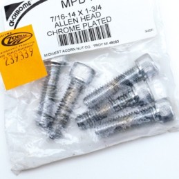 Assortiment de vis chromees a tête allen 239339