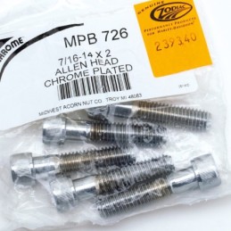 Assortiment de vis chromees a tête allen 239340
