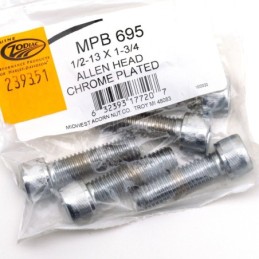 Assortiment de vis chromees a tête allen 1/2" unc 239351