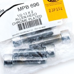 Assortiment de vis chromees a tête allen 1/2" unc 239352