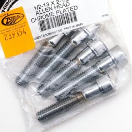 Assortiment de vis chromees a tête allen 1/2" unc 239354