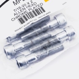 Assortiment de vis chromees a tête allen unf 239362