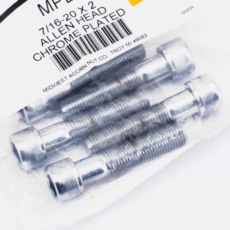 Assortiment de vis chromees a tête allen unf 239362