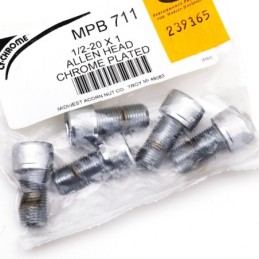 Assortiment de vis chromees a tête allen unf 239365