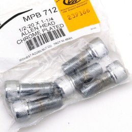 Assortiment de vis chromees a tête allen unf 239366