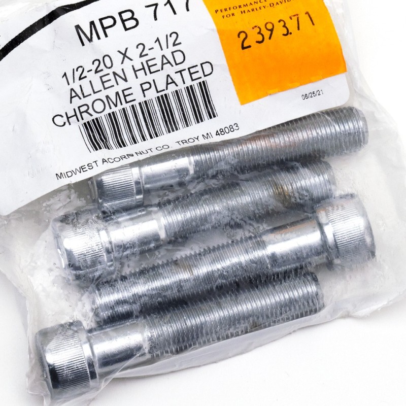 Assortiment de vis chromees a tête allen unf 239371