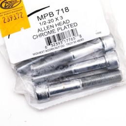 Assortiment de vis chromees a tête allen unf 239372