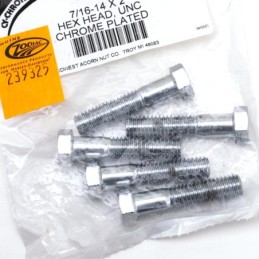 Assortiment de vis chromees a tete unc hexagonale 239325