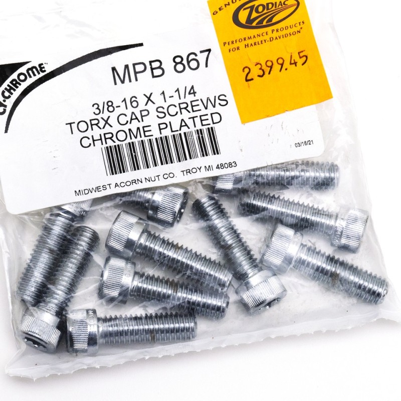 Assortiment de vis torx chromee 239945