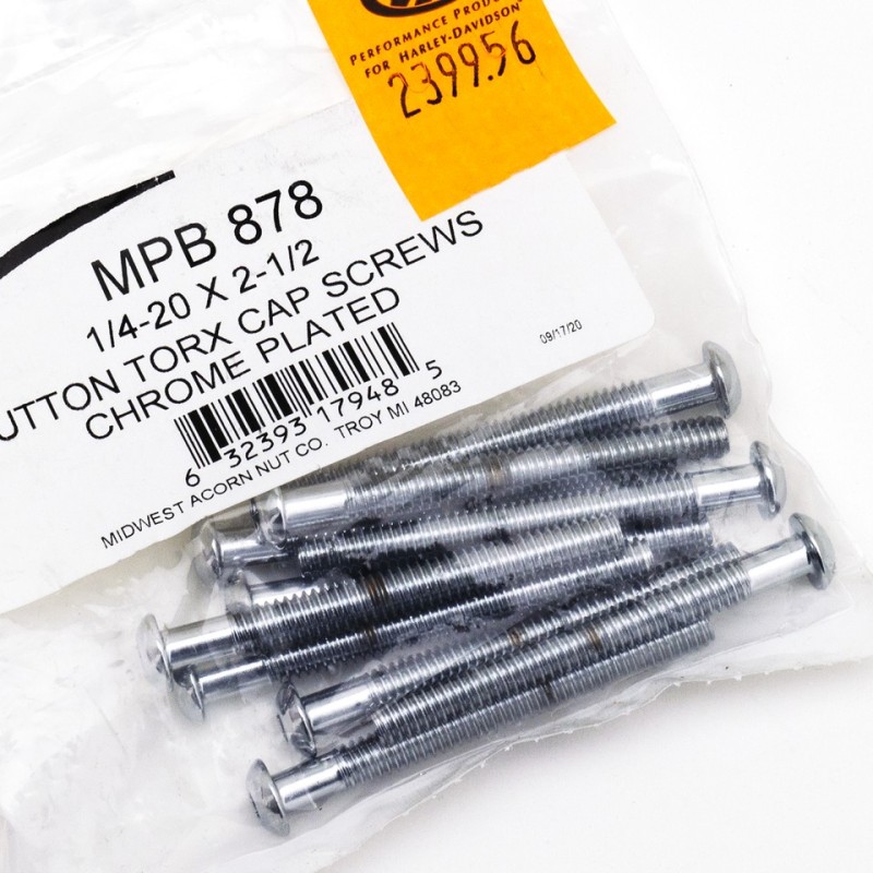 Assortiment de vis torx tete bouton chromees 239956