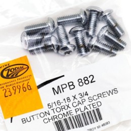 Assortiment de vis torx tete bouton chromees 239966