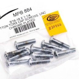 Assortiment de vis torx tete bouton chromees 239968