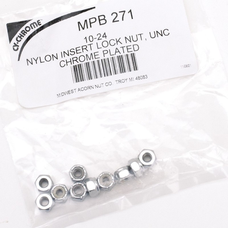 Assortiment d'ecrou nylstop chrome 233313